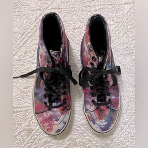 Vans Sk8 Hi High Top Sneakers Rose Floral 721454 Size 7